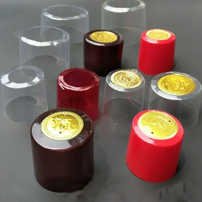 Wine Beer Liquor - 100X PVC ขวดไวน์ฟิล์มหดปิดผนึกความร้อนหดฟิล์มพลาสติกแคปซูลสําหรับ Home Brewing ไวน์เบียร์เหล้าป้องกัน