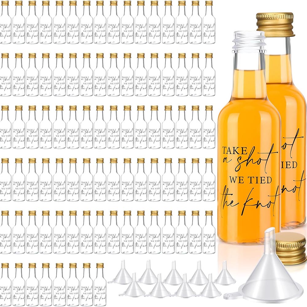 Wine Beer Liquor - 50ml 1.7oz มินิขวดเหล้าพลาสติกขนาดเล็ก Spirit ขวดมินิขวดไวน์พลาสติกแอลกอฮอล์ Shot