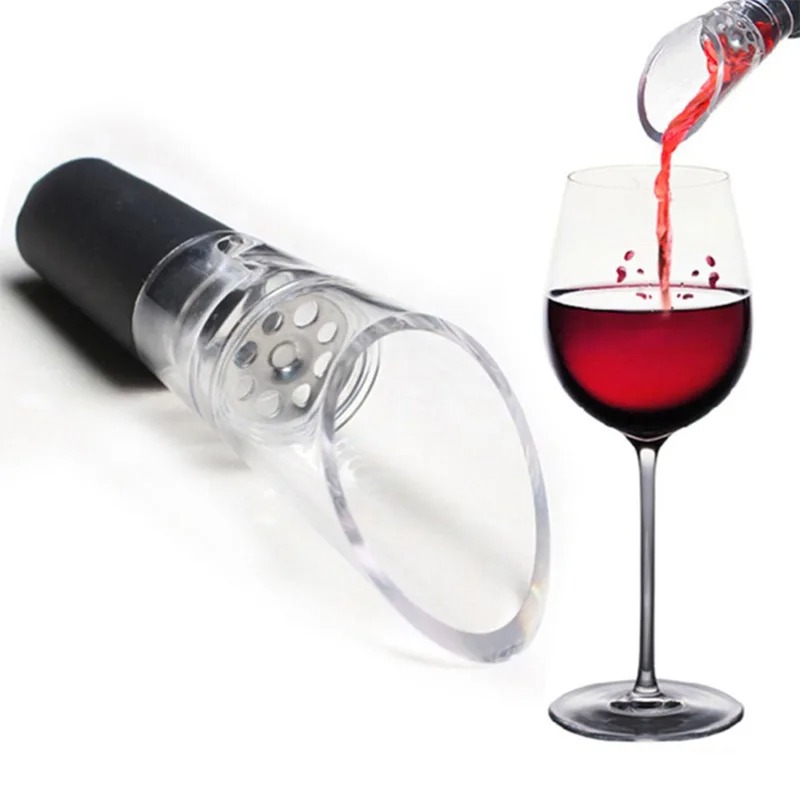 Wine Aerator Pour - ที่เทไวน์แบบฝาปิดขวดอะคริลิครินอุปกรณ์บาร์เติมอากาศสำหรับเทไวน์