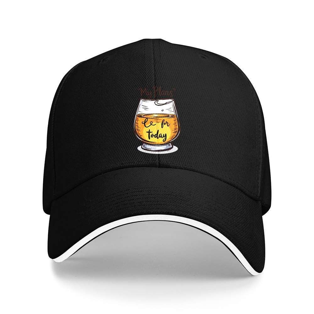 Wine Beer Hat - หมวกเบสบอลลาย My Plans Beer, หมวกพิมพ์ลายแก้วไวน์พร้อมคำคมตลกๆ สำหรับคุณพ่อ,