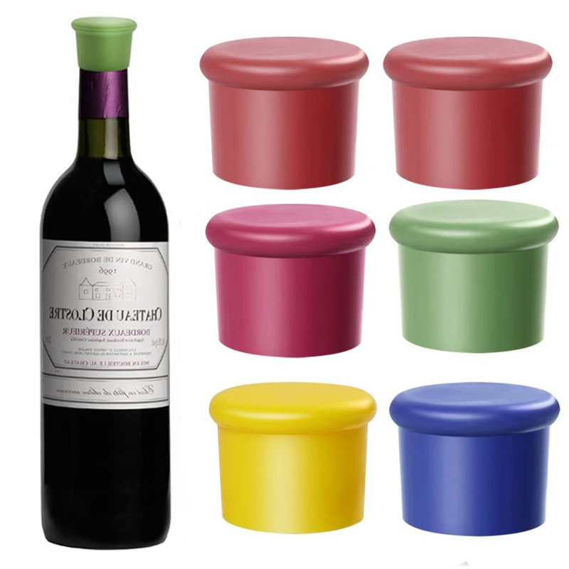 Wine Beer Spirits - 1/5pcs จุกปิดไวน์ซิลิโคน Corks แก้วไวน์เครื่องดื่มเบียร์แชมเปญครัวขวดหมวกทนทานอุปกรณ์บาร์
