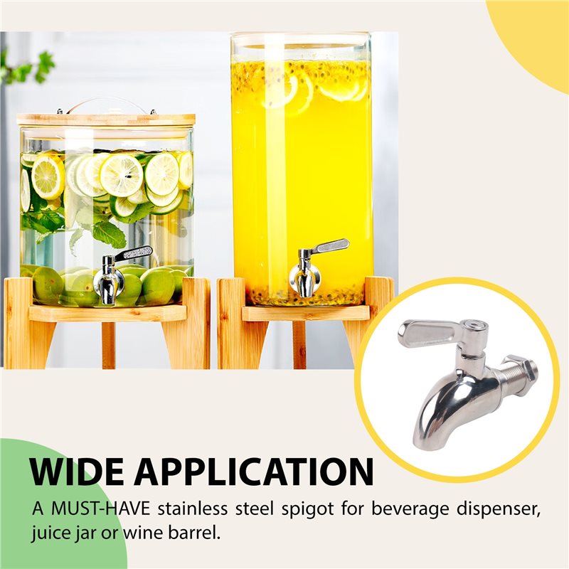 Wine Beer & More - ABMI-ก๊อกน้ำสแตนเลสสำหรับเบียร์สด ใช้กับเครื่องหมักเบียร์ที่บ้าน เครื่องจ่ายไวน์ เบียร์สด น้ำผลไม้ ตู้แช่เครื่องดื่ม