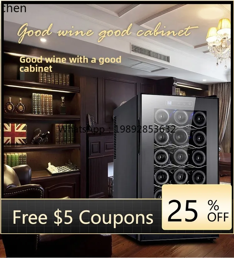 Wine & Beer Unlimited Spirits Photos - ซีซี 26 ตู้แช่ไวน์อุณหภูมิคงที่ 18 แพ็ค ตู้แช่ไวน์สีแดง