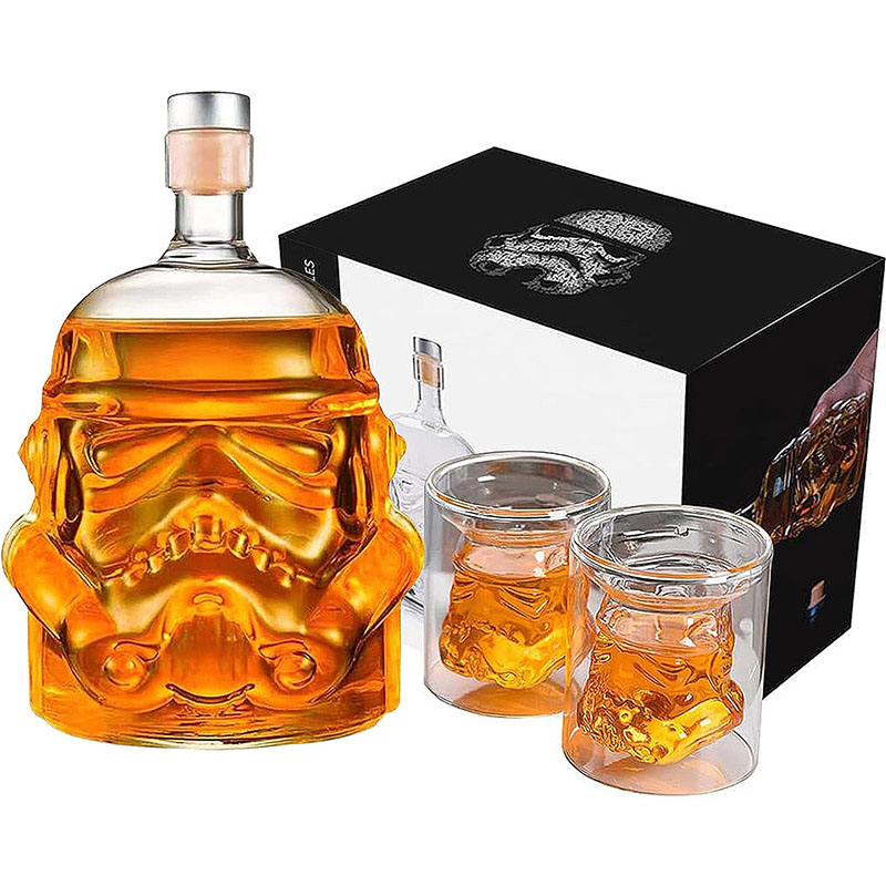 Wine Beer Spirits - 650ml Creative Storm Trooper Decanter สีขาวทหารเหยือกแก้วขวดเหล้าวิสกี้ไวน์บรั่นดี