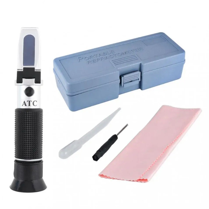Wine Beer Combination - เครื่องวัดน้ำตาลแบบพกพา RSG-100ATC สีดำ บrix 0-32% เครื่องวัดความหวานสำหรับเบียร์