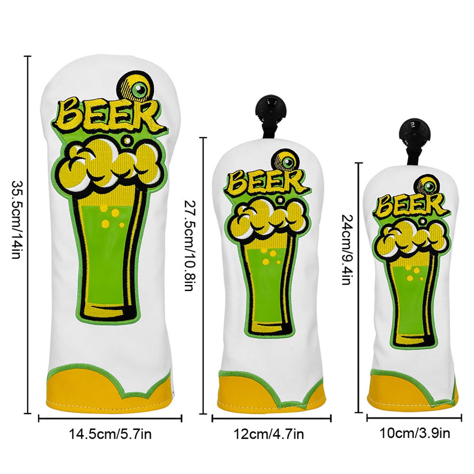 ปลอกหุ้มหัวไม้กอล์ฟหนัง PU ลาย - Beer & Wine Grab บทวิจารณ์และราคา