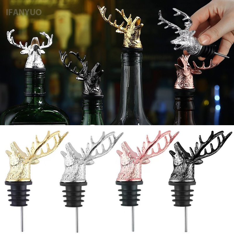 ที่รินไวน์หัวกวางโลหะผสมสังกะส - Wine Beer Liquor บทวิจารณ์และราคา