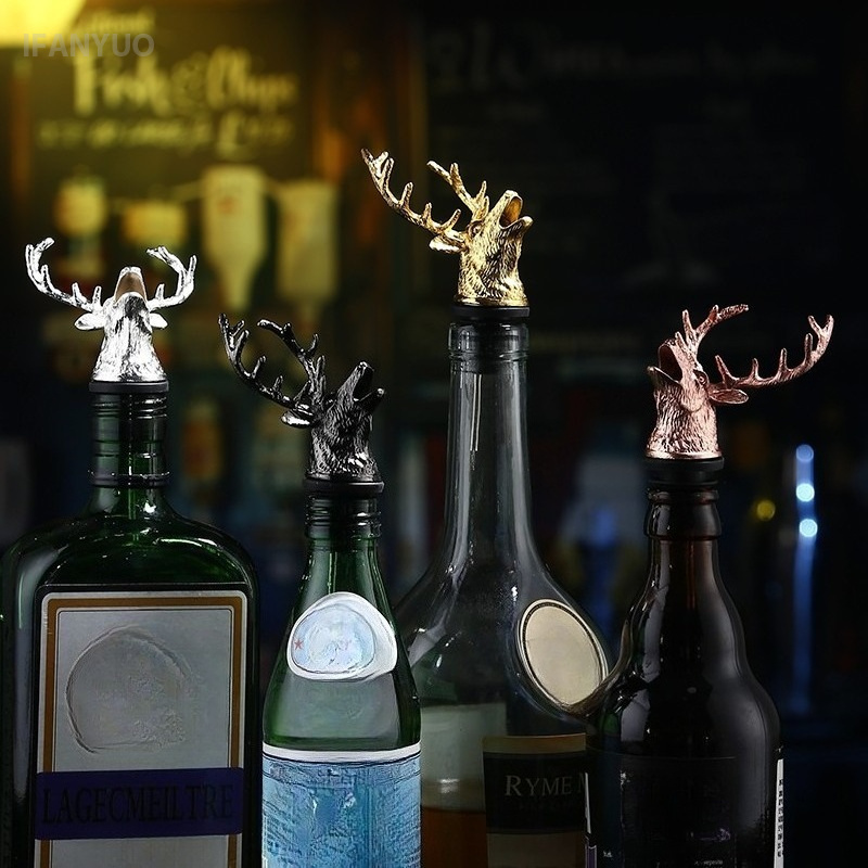 ที่รินไวน์หัวกวางโลหะผสมสังกะส - Wine Beer Liquor บทวิจารณ์และราคา