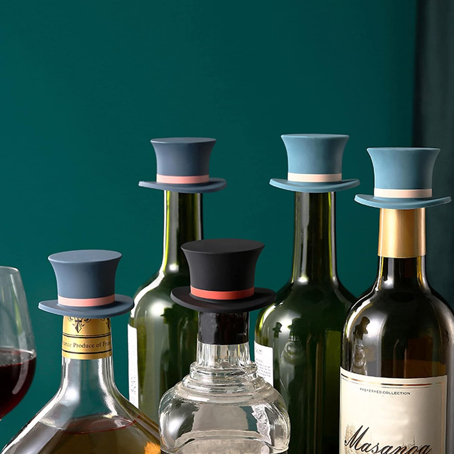 จุกปิดขวดไวน์ซิลิโคนรูปหมวกวิเ - Wine Beer Hat บทวิจารณ์และราคา