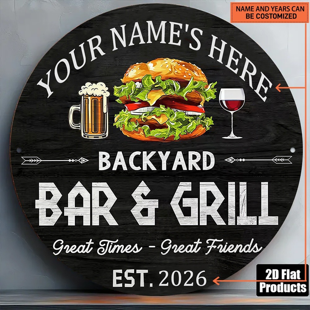 [2D แบน] ป้ายโลหะทรงกลมสำหรับต - Wine In Beer Name บทวิจารณ์และราคา