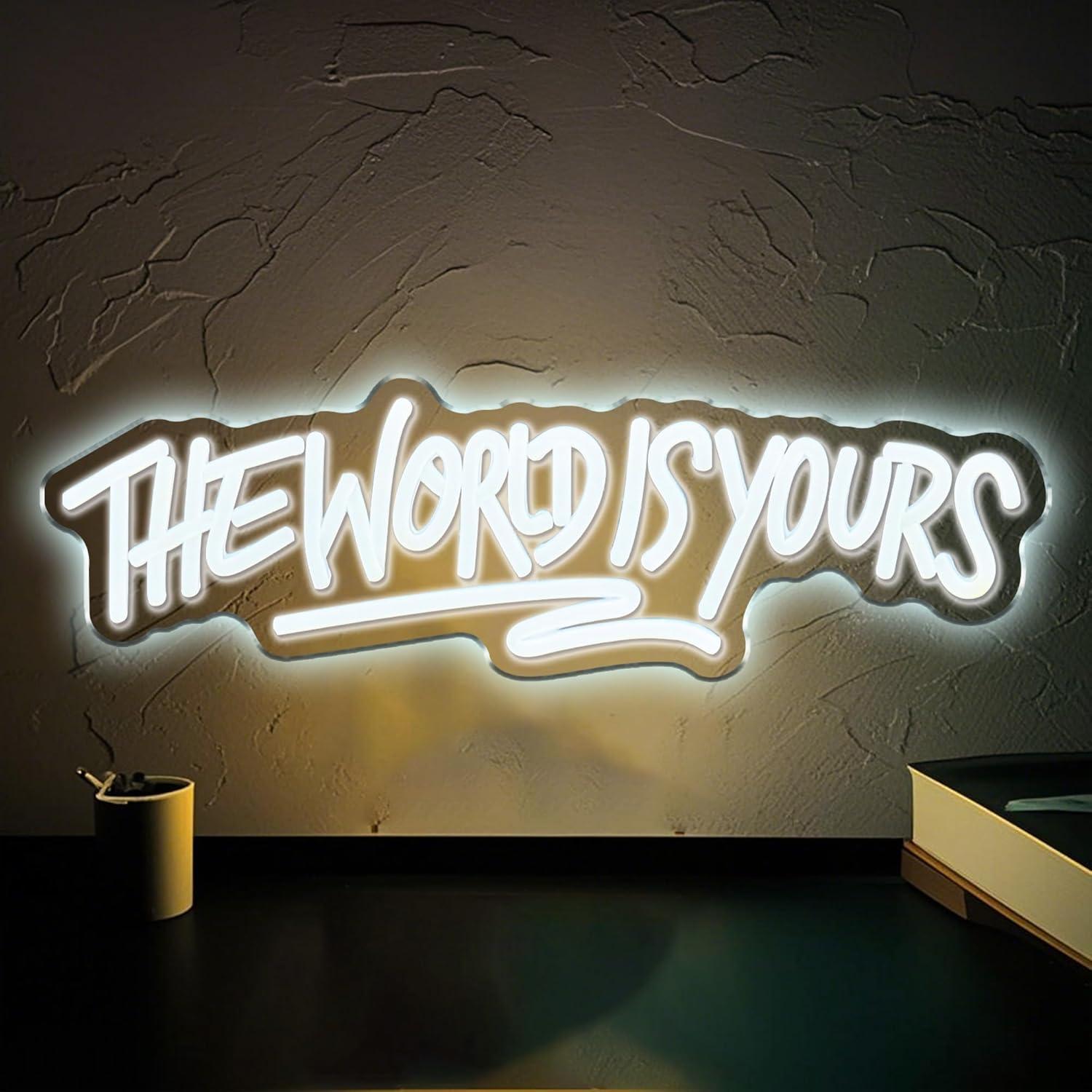 ป้ายไฟนีออน The World is Yours - Beer & Wine Grab บทวิจารณ์และราคา