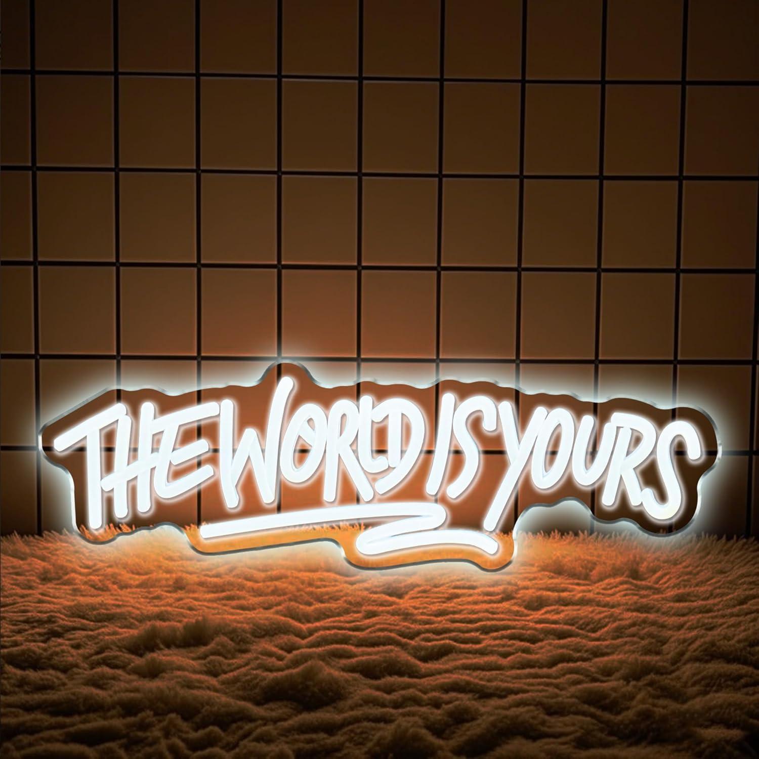 ป้ายไฟนีออน The World is Yours - Beer & Wine Grab บทวิจารณ์และราคา